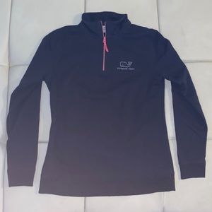 navy vineyard vines quarter zip